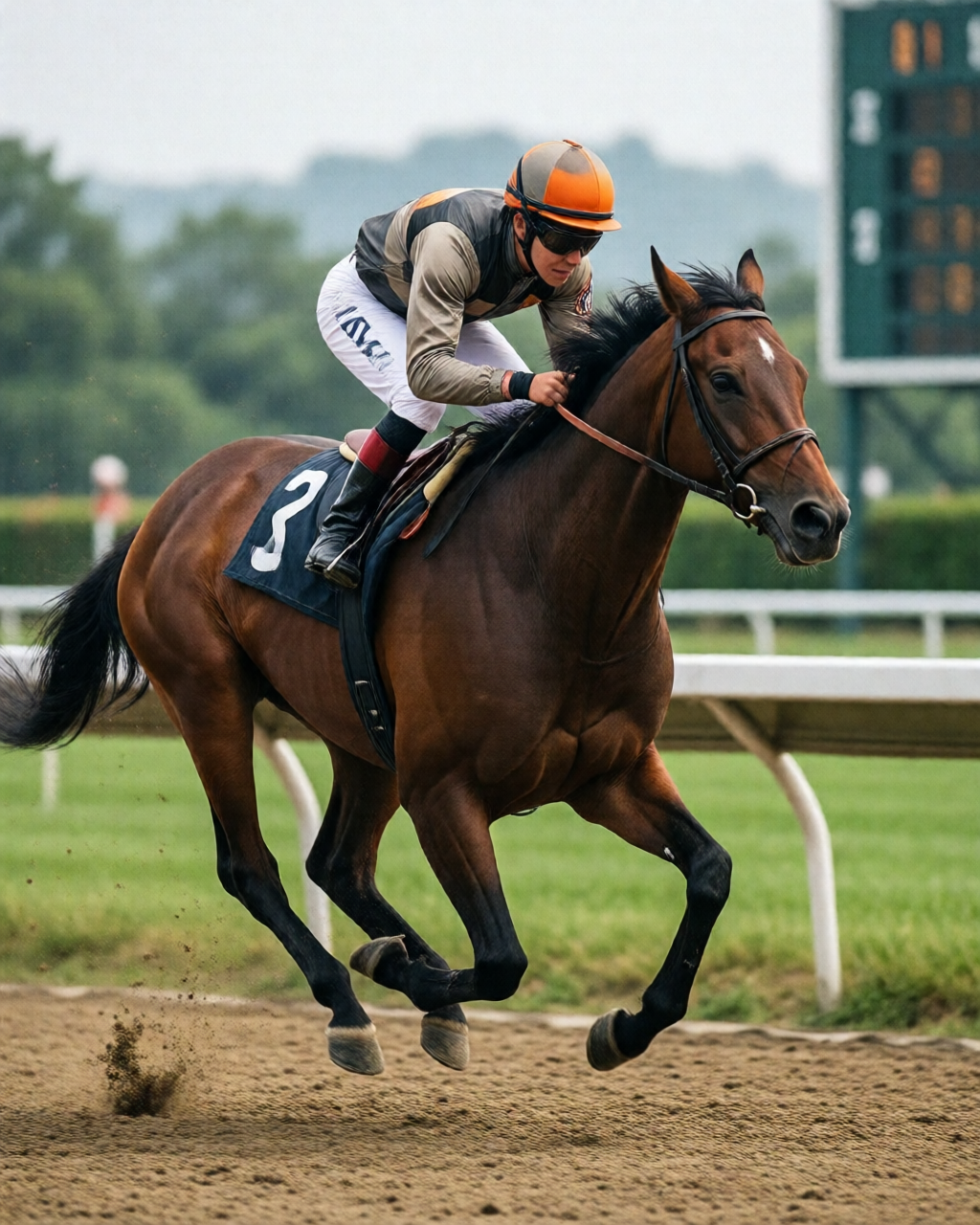 Horse racing scene — 賠率情報誌