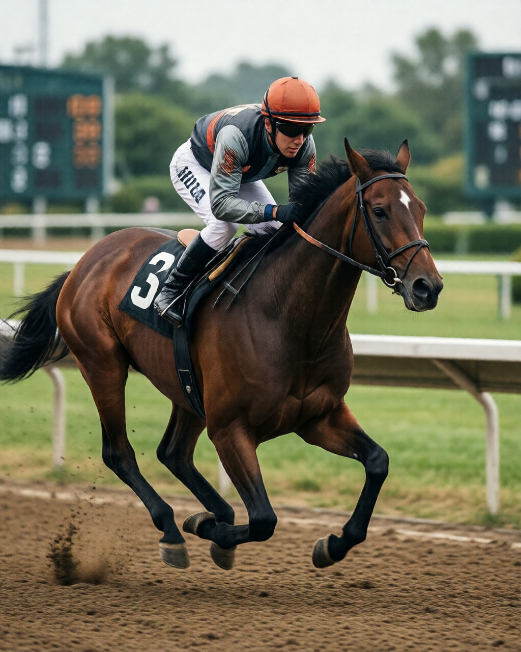 Horse racing scene — 馬迷天地