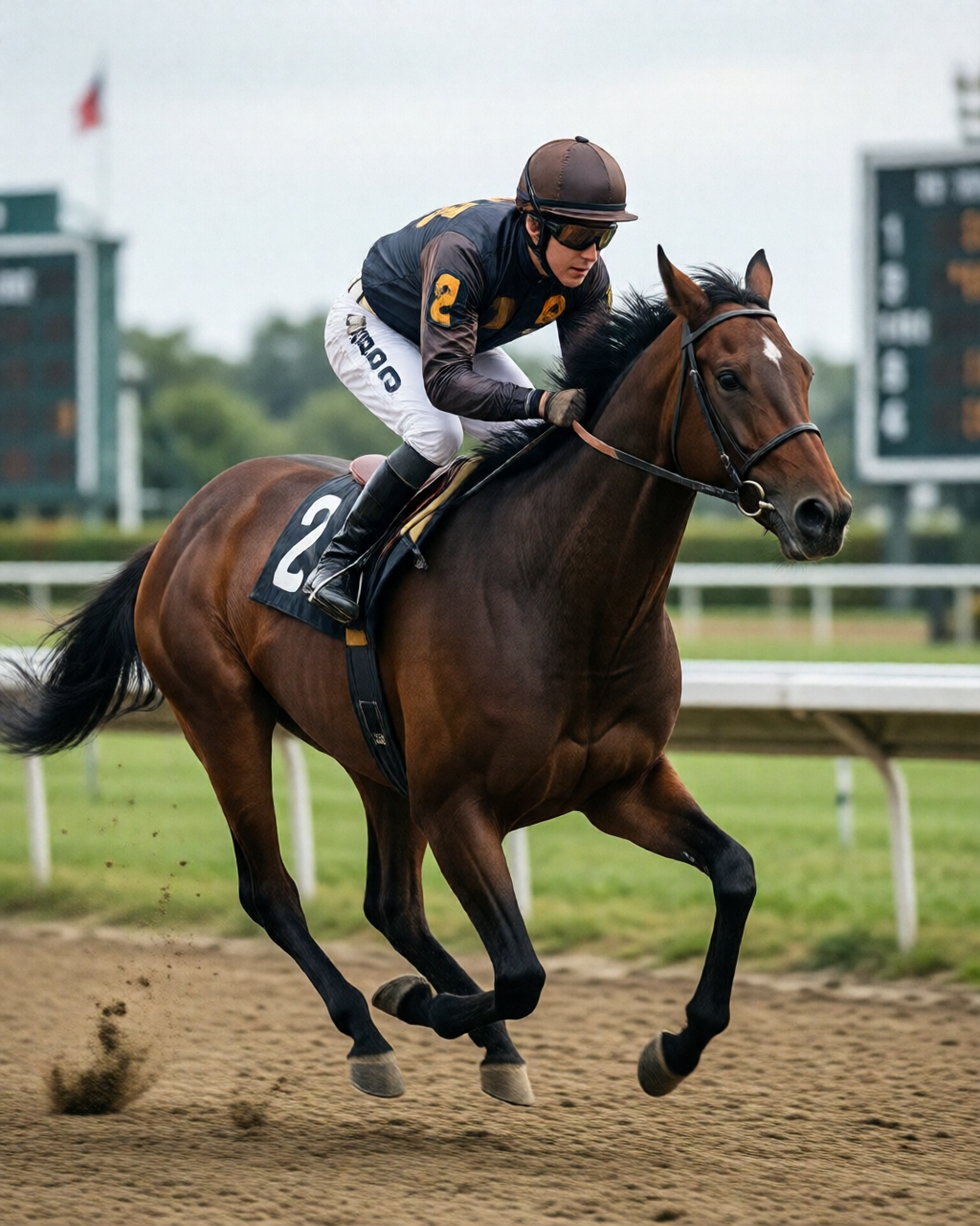 Horse racing scene — 馬經誌