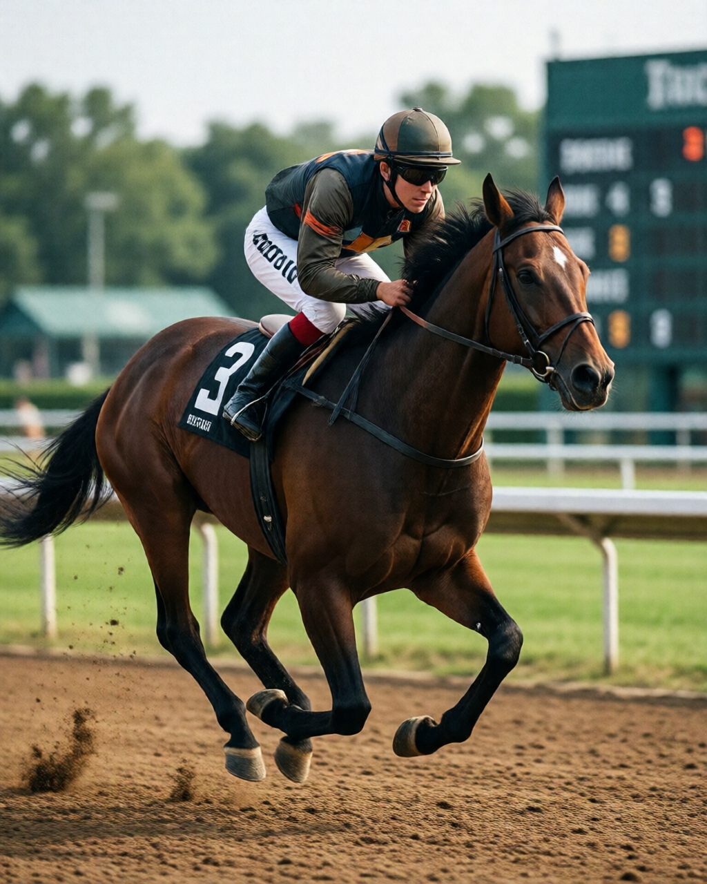 Horse racing scene — 賽馬攻略誌
