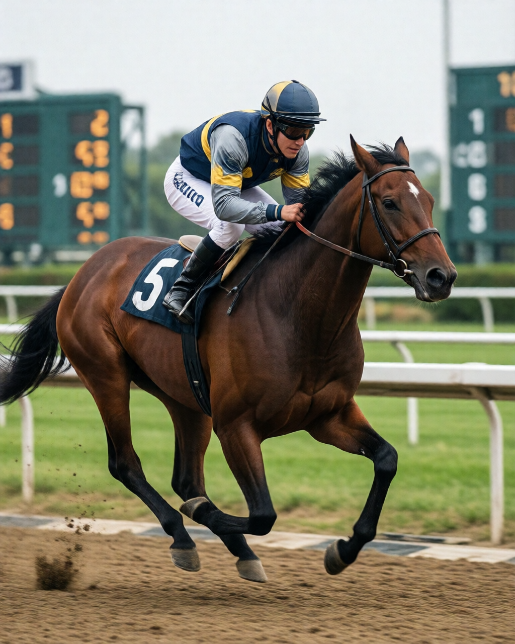 Horse racing scene — 賠率情報誌