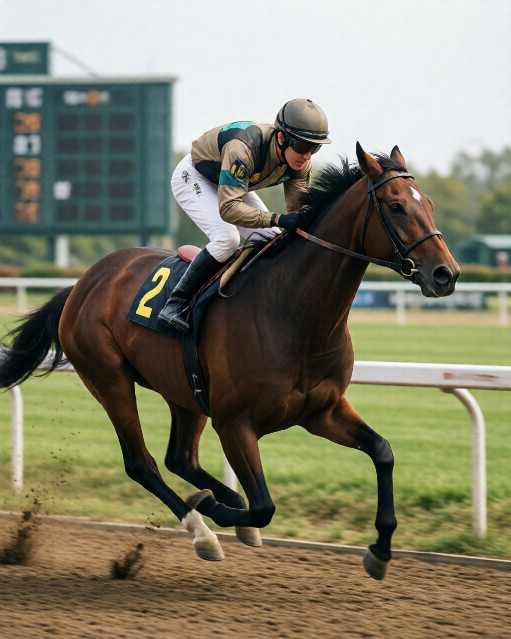 Horse racing scene — 馬經誌