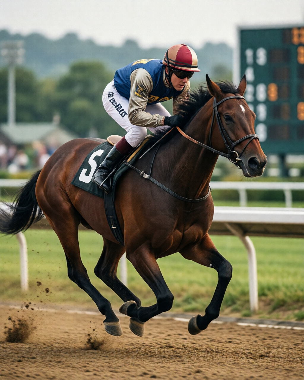 Horse racing scene — 配磅分析