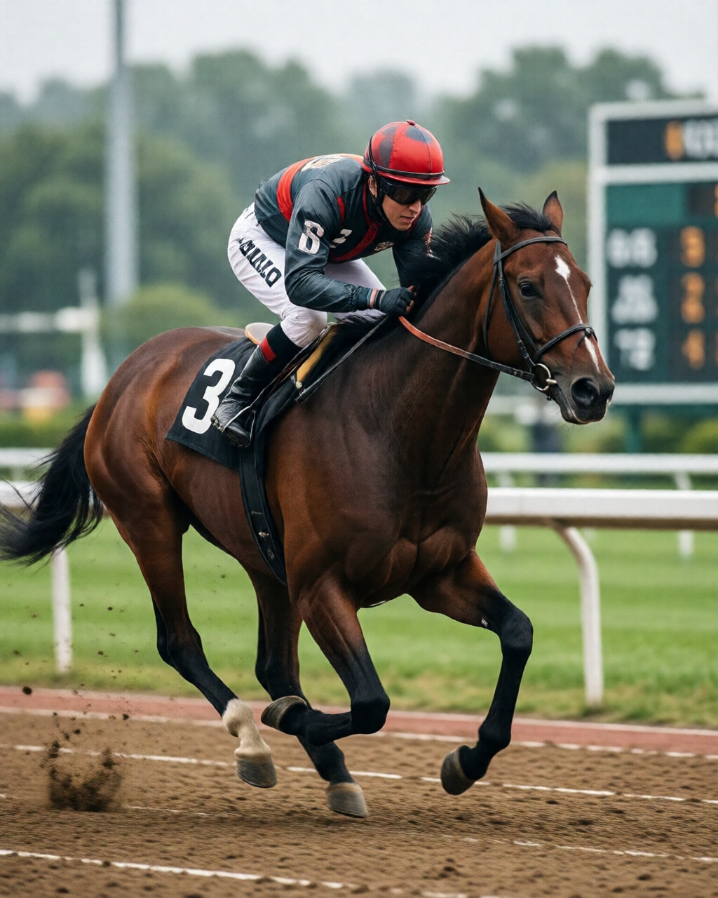 Horse racing scene — 草地賽情報