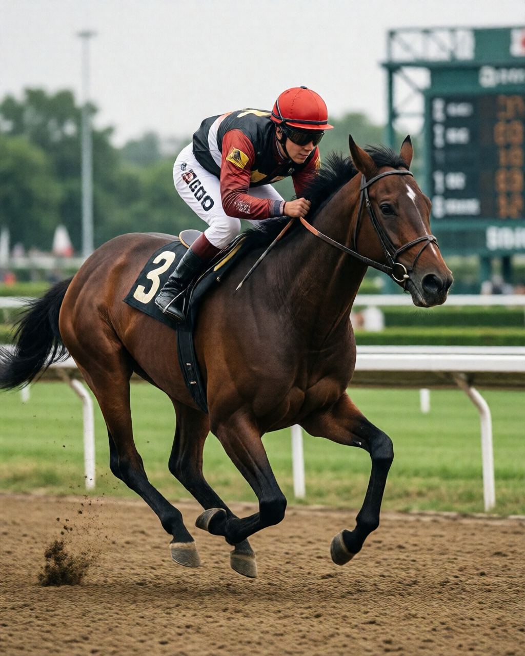Horse racing scene — 賠率情報誌