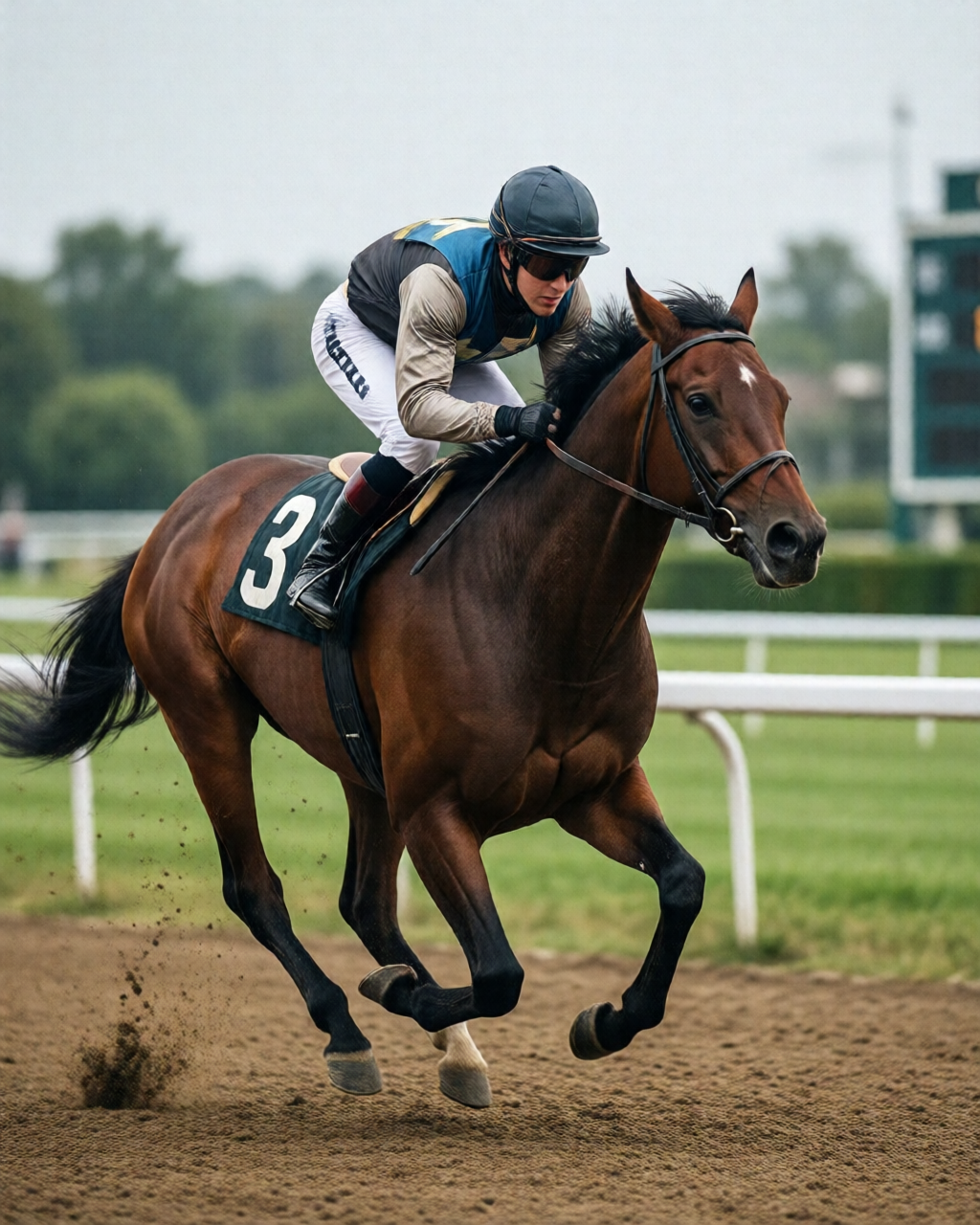 Horse racing scene — 馬迷天地