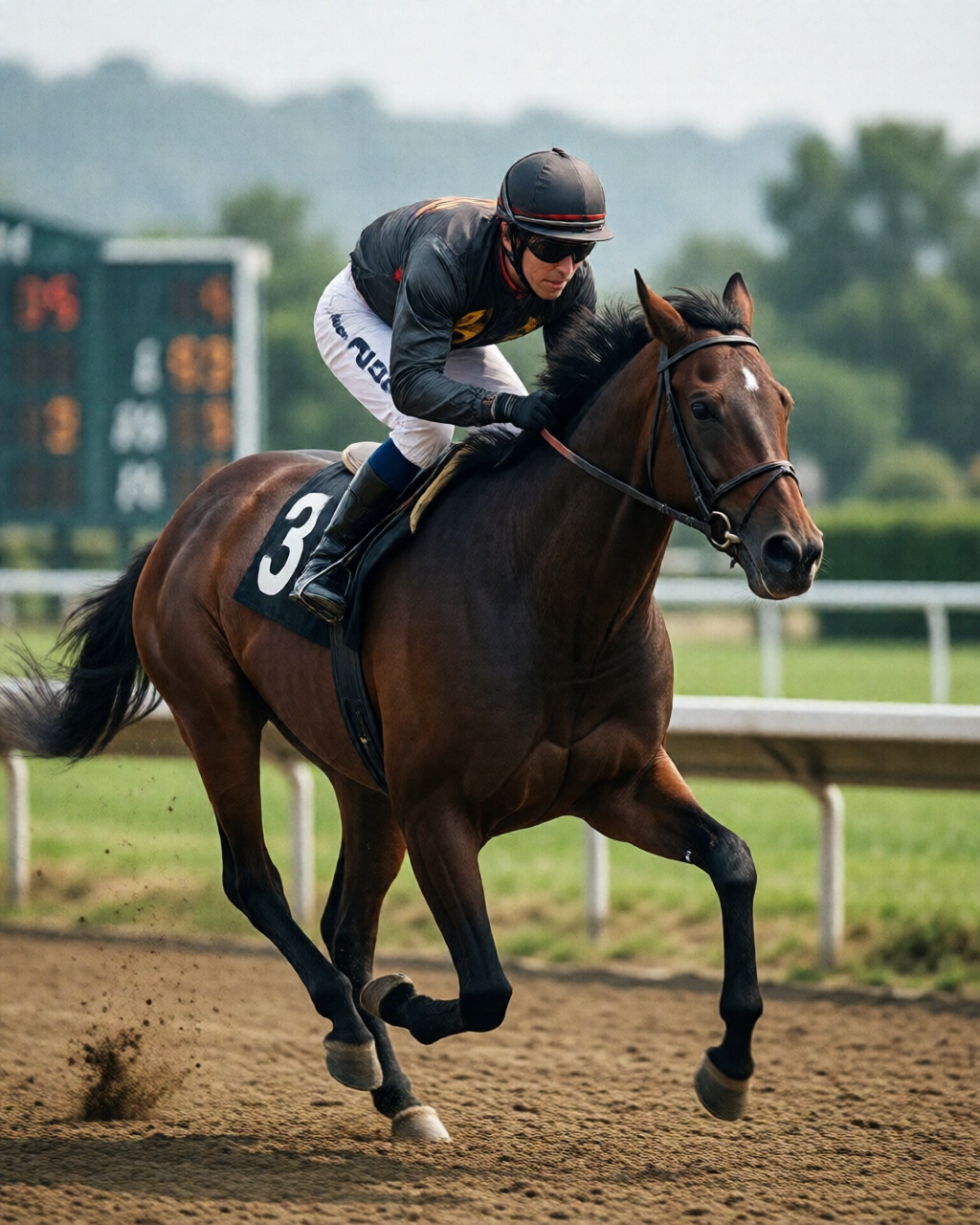 Horse racing scene — 賽馬攻略誌
