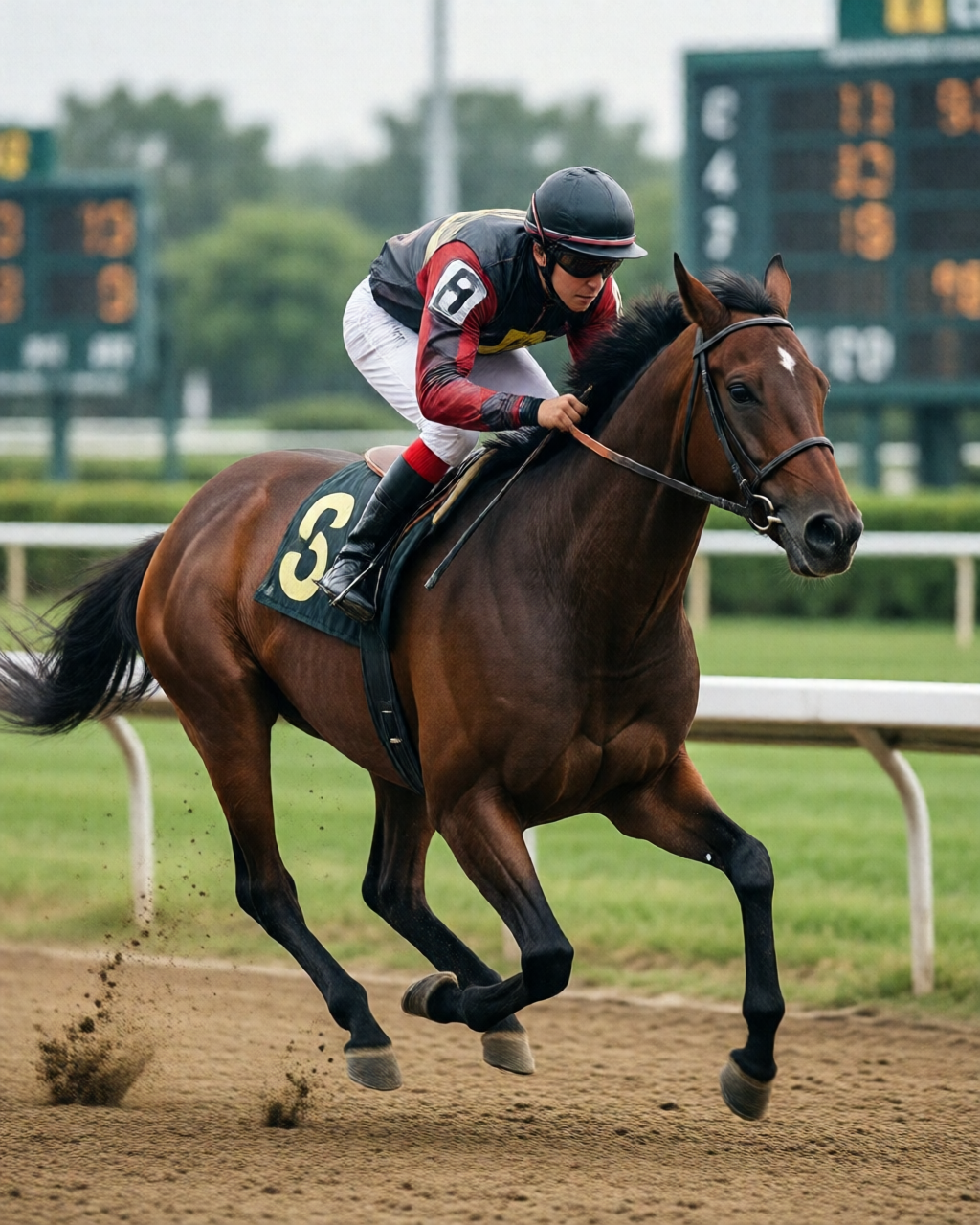 Horse racing scene — 賠率情報誌