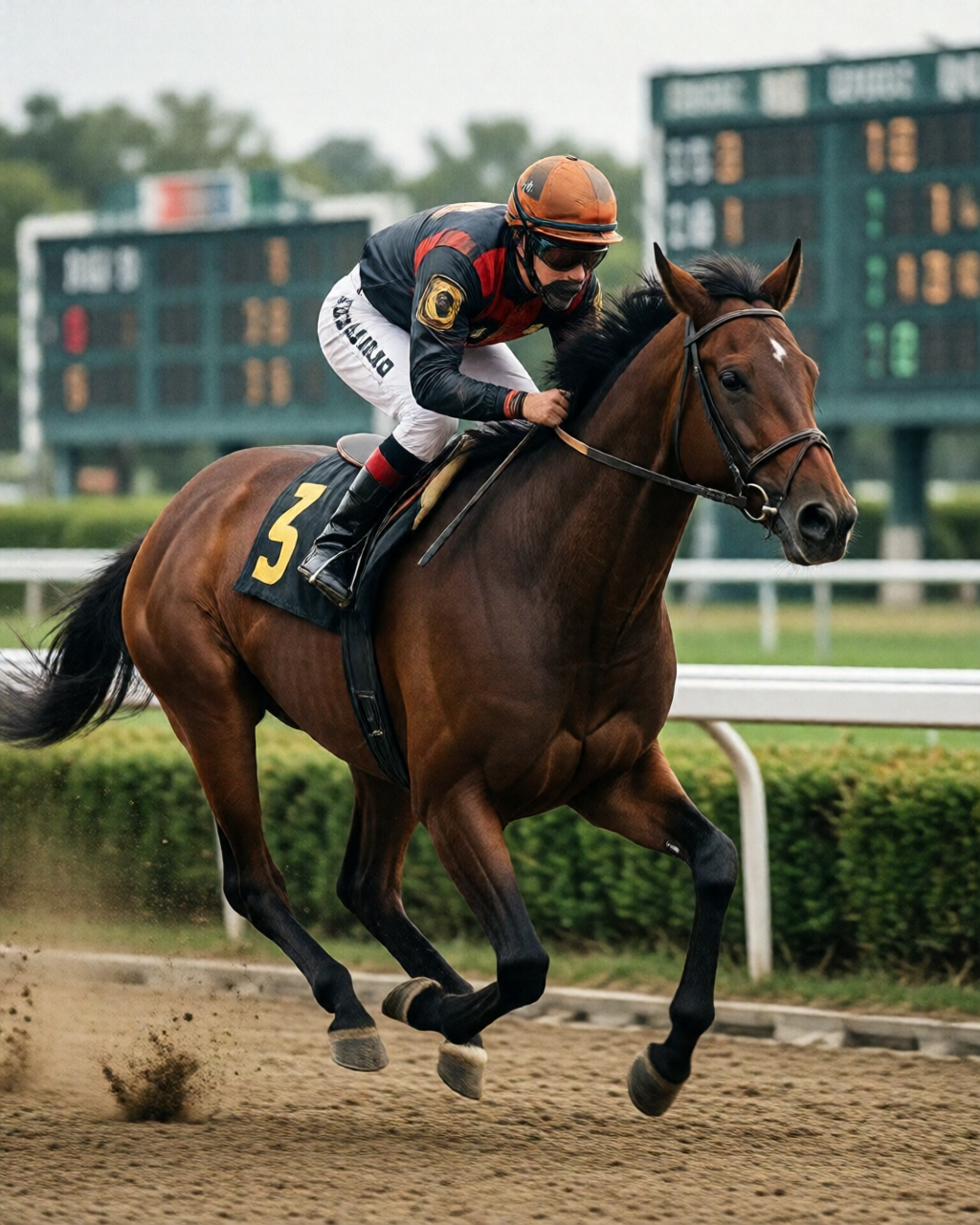 Horse racing scene — 馬迷天地
