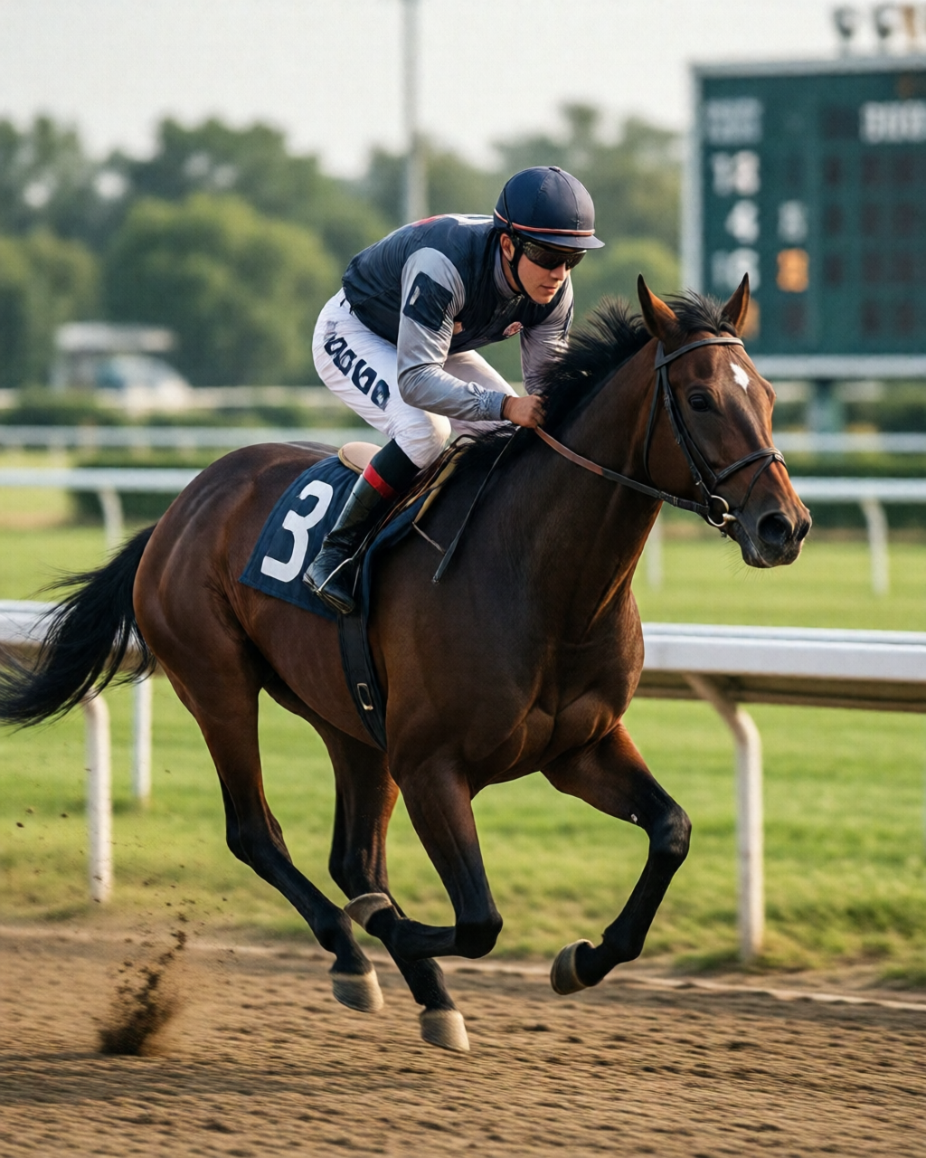 Horse racing scene — 馬經誌