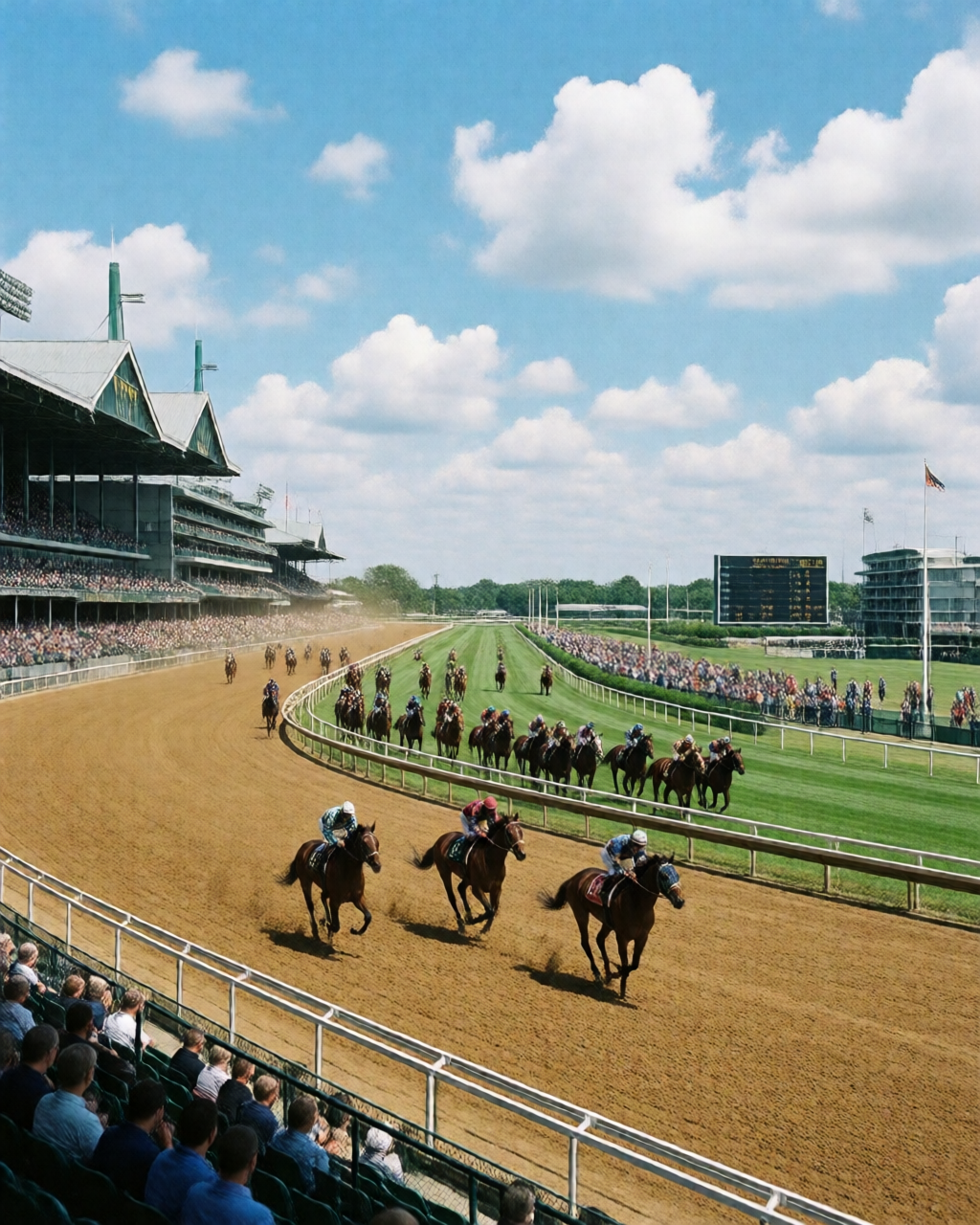Horse racing scene — 足球情報誌